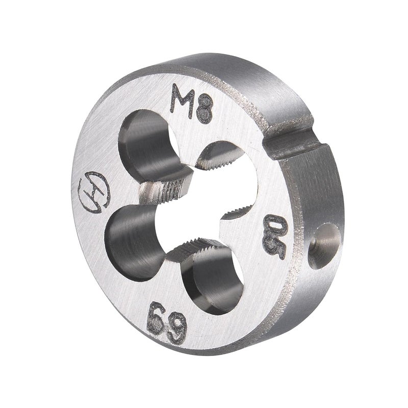 TOP-VIGOR M8 x 0.5mm Metric Tap and Die Set, Right Hand Machine Thread Tap with Round Threading Die for Making or Repairing Threads on Iron, Copper, Steel and Other Metal Materials - Image 4
